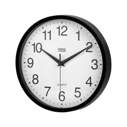 Zegar ścienny 25 cm czarny