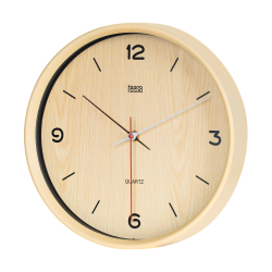 Zegar ścienny 30 cm jasny brąz