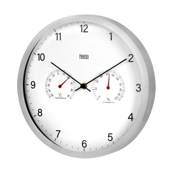 Zegar ścienny 30 cm z termometrem i hydrometrem