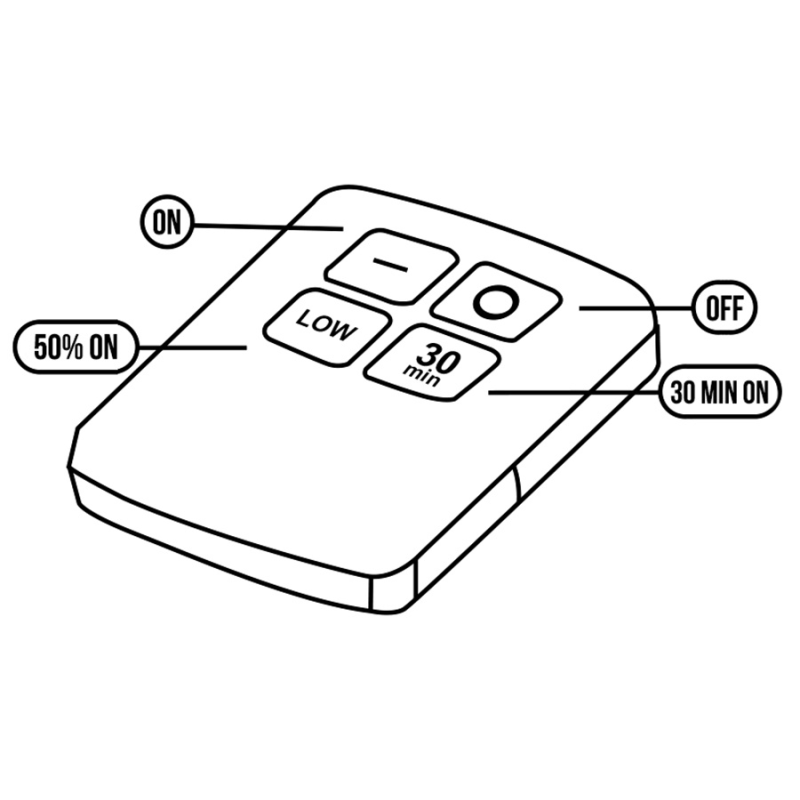 Zestaw 6 lamp LED sterowane pilotem MCE165