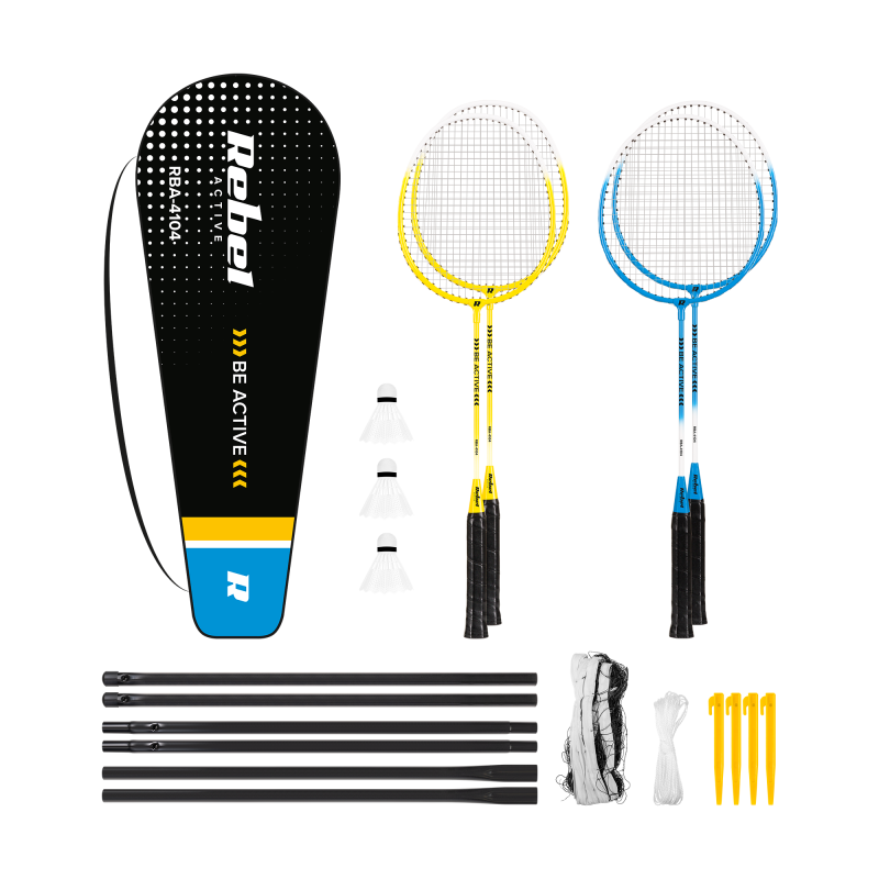 Zestaw do badmintona z siatką, REBEL ACTIVE
