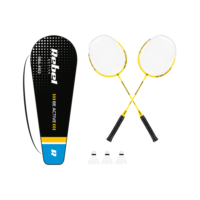 Zestaw do badmintona, aluminium, REBEL ACTIVE