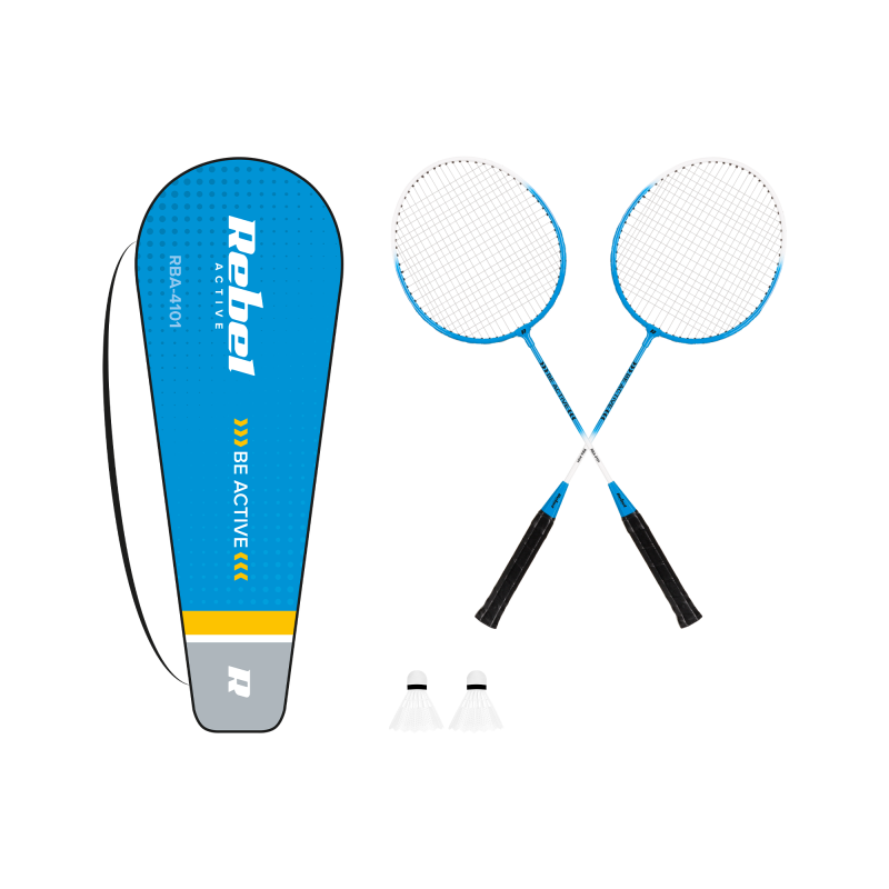 Zestaw do badmintona, stal hartowana, REBEL ACTIVE