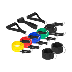 Zestaw gum oporowych do ćwiczeń - Power Tube Set , 5-80 kg, 5 gumy, REBEL ACTIVE