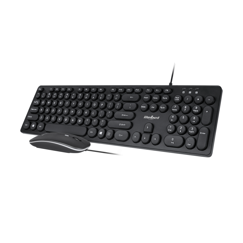 Zestaw klawiatura i mysz przewodowa Rebel WDS200