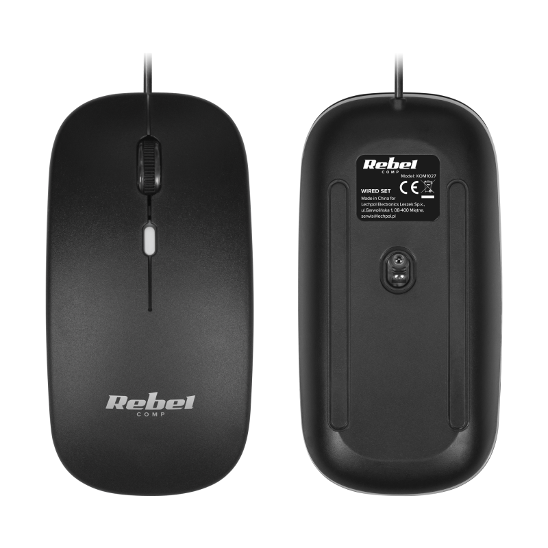 Zestaw klawiatura i mysz przewodowa Rebel WDS200