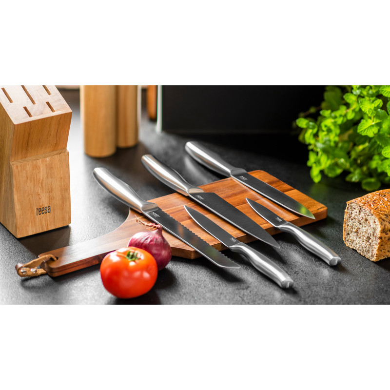 Zestaw noży kuchennych w bloku