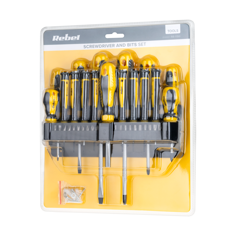 Zestaw śrubokrętów Rebel 11szt