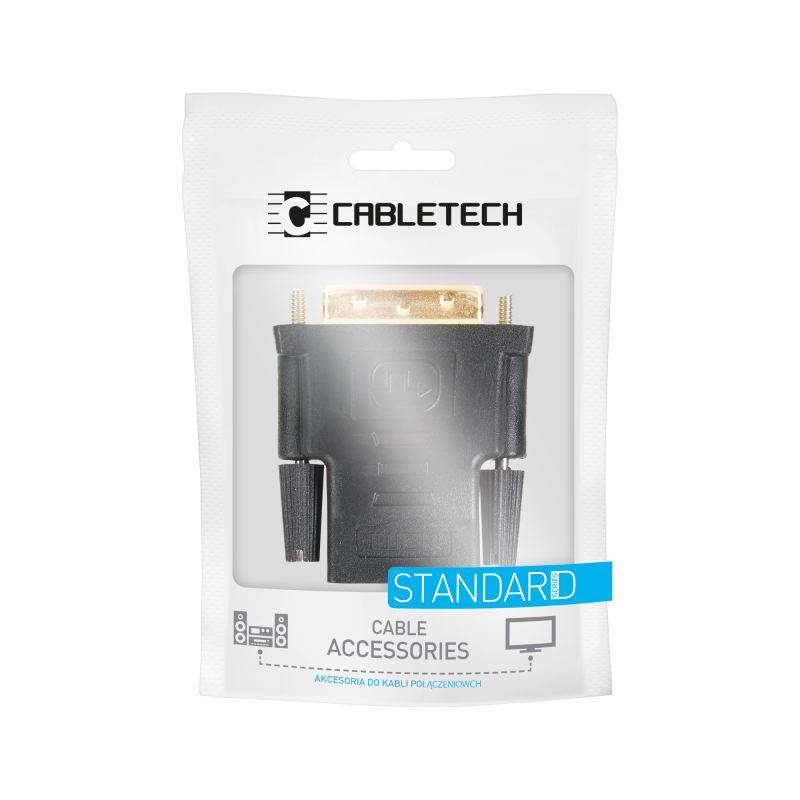 Złącze adapter wtyk DVI (24+1) dual link - gniazdo HDMI