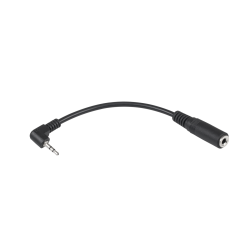 Złącze wt.2.5 kąt-gn.3.5 na kabelku (czarny)