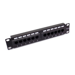 PATCH PANEL 10" UTP KAT.5e 12 PORTÓW 1U D-LAN