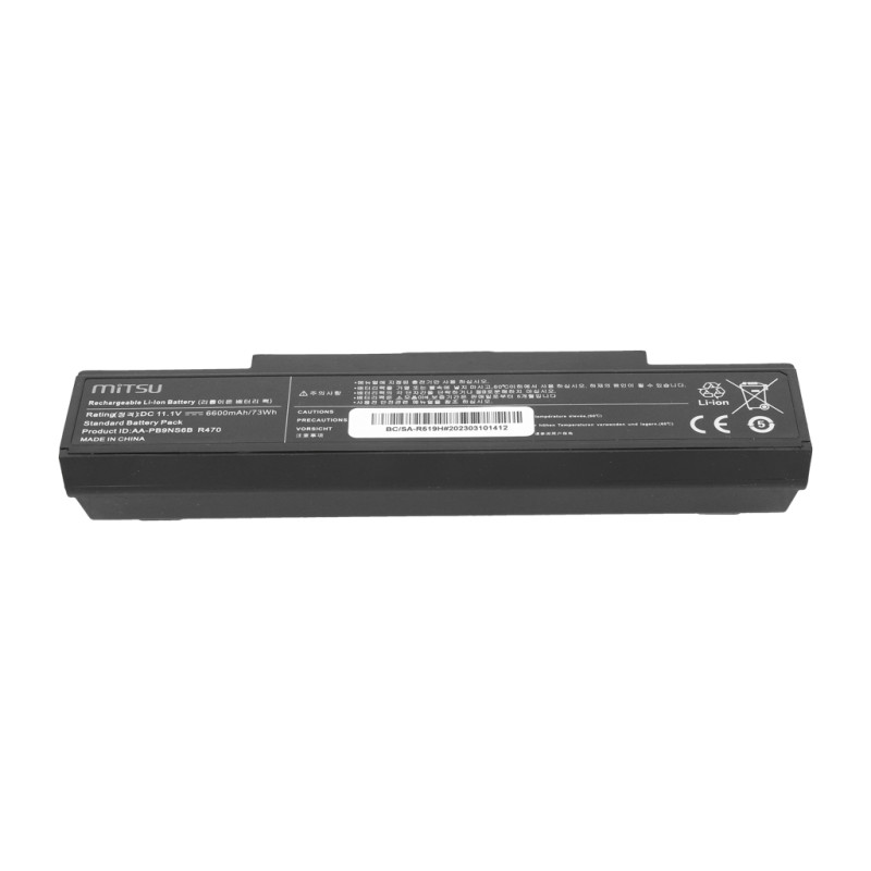 Bateria Mitsu do Samsung R460, R519 (6600mAh)