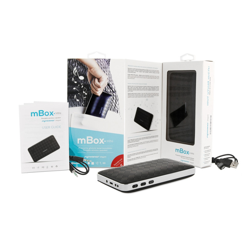 Głośnik bezprzewodowy bluetooth Movano MBOX mini - czarny
