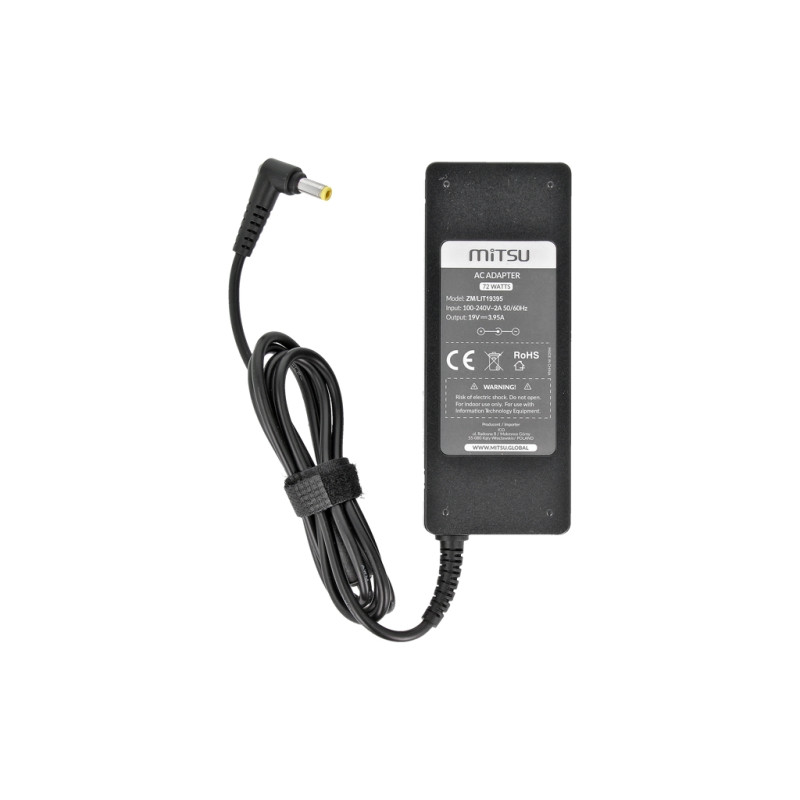 Zasilacz Mitsu 19v 3.95a (5.5x2.5) 75W do Toshiba, Compaq, HP, Asus