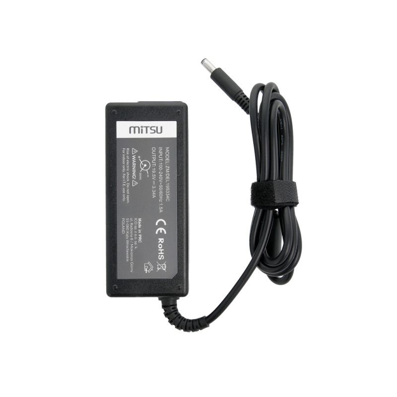 Zasilacz Mitsu 19.5v 3.34a (4.5x3.0 pin) 65W do Dell