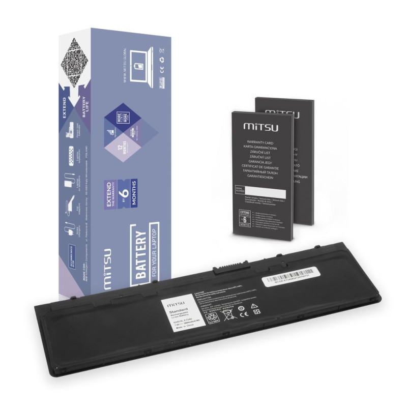 Bateria Mitsu do Dell Latitude E7240, E7250
