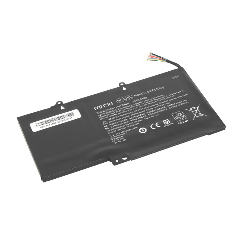 Bateria Mitsu do HP Pavilion X360 13-A, 13-B, 15-U