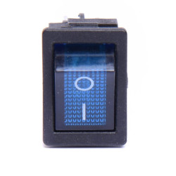 PRZEŁĄCZNIK AC 230V PODŚWIETLANY MAŁY NIEBIESKI