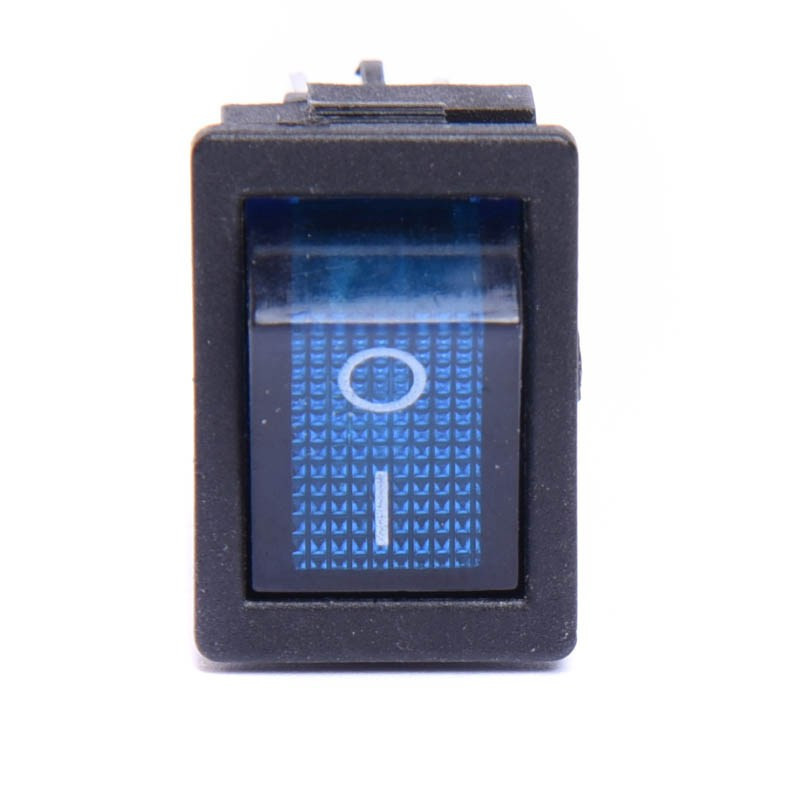 PRZEŁĄCZNIK AC 230V PODŚWIETLANY MAŁY NIEBIESKI