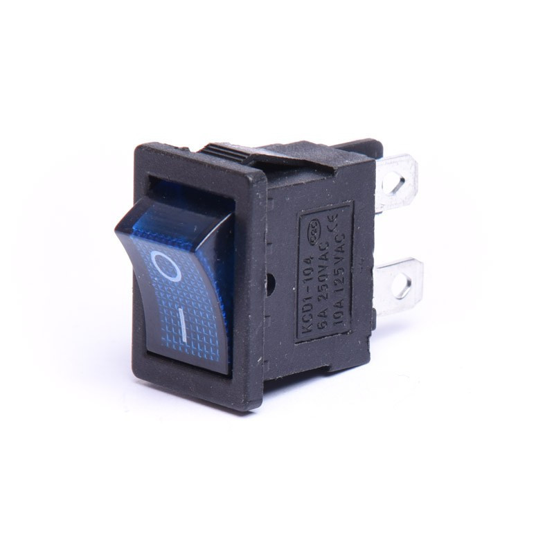 PRZEŁĄCZNIK AC 230V PODŚWIETLANY MAŁY NIEBIESKI