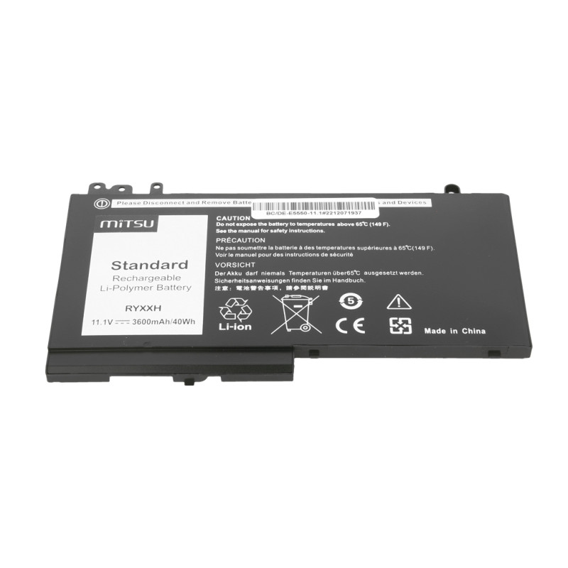 Bateria Mitsu do Dell Latitude E5450, E5550 - 11.1V