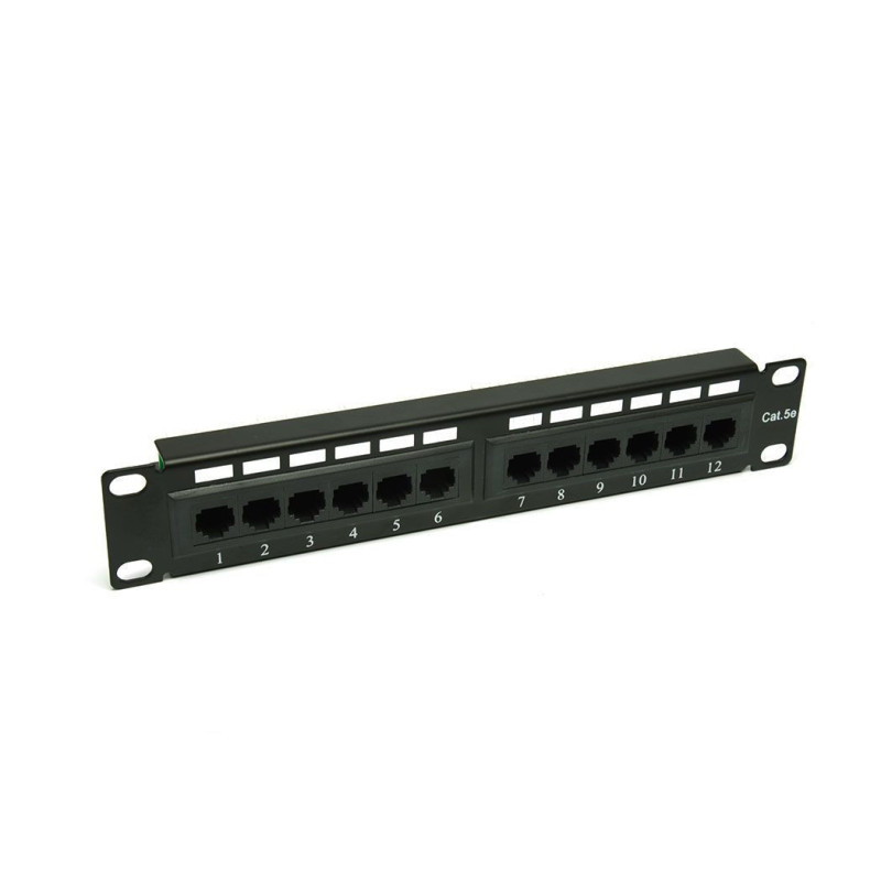 PATCH PANEL 10" 12 PORTÓW  KAT.5e UTP RACK
