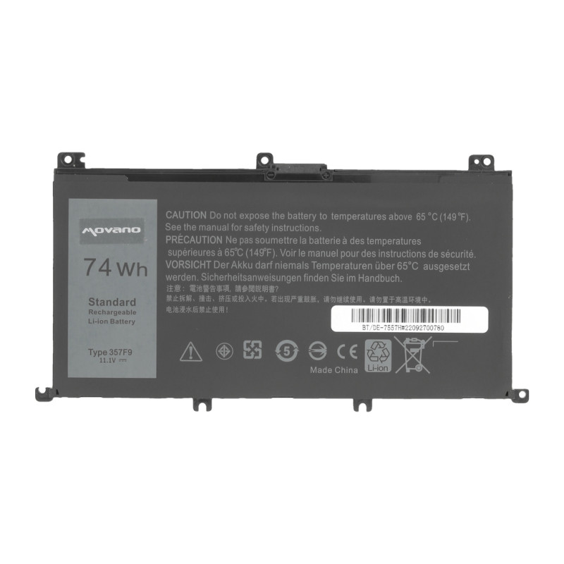 Bateria Movano do Dell Inspiron 15 (7557), 15 (7559) - 6600mAh