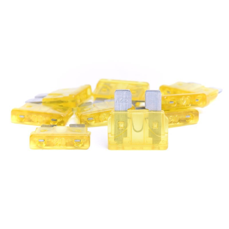 BEZPIECZNIK  SAMOCHODOWY  NOŻOWY ŚREDNI 20A