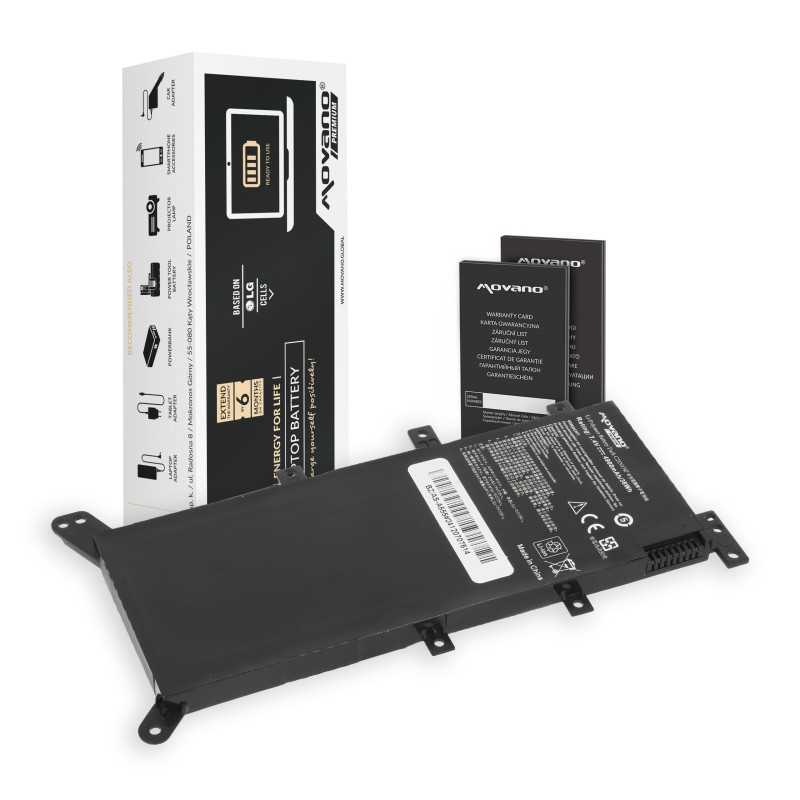 Bateria Movano Premium do Asus A555, F555, K555 (4650 mAh)