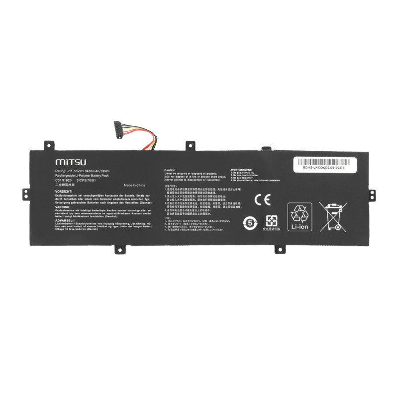 Bateria Mitsu do Asus UX430