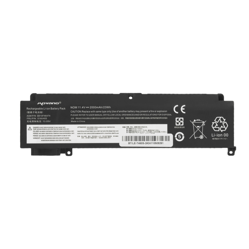 Bateria do Lenovo ThinkPad T460s, T470s - przednia bateria