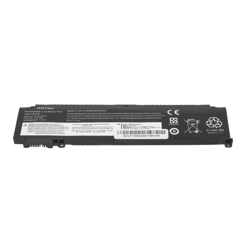 Bateria Mitsu do Lenovo ThinkPad T460s, T470s - przednia bateria