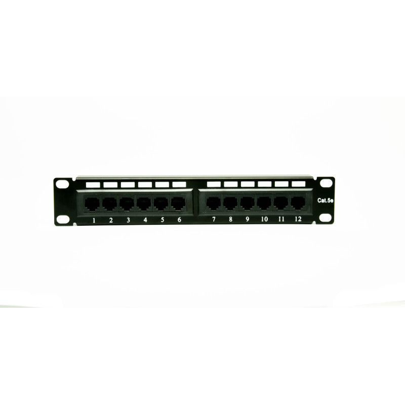 PATCH PANEL 10" 12 PORTÓW  KAT.5e UTP RACK