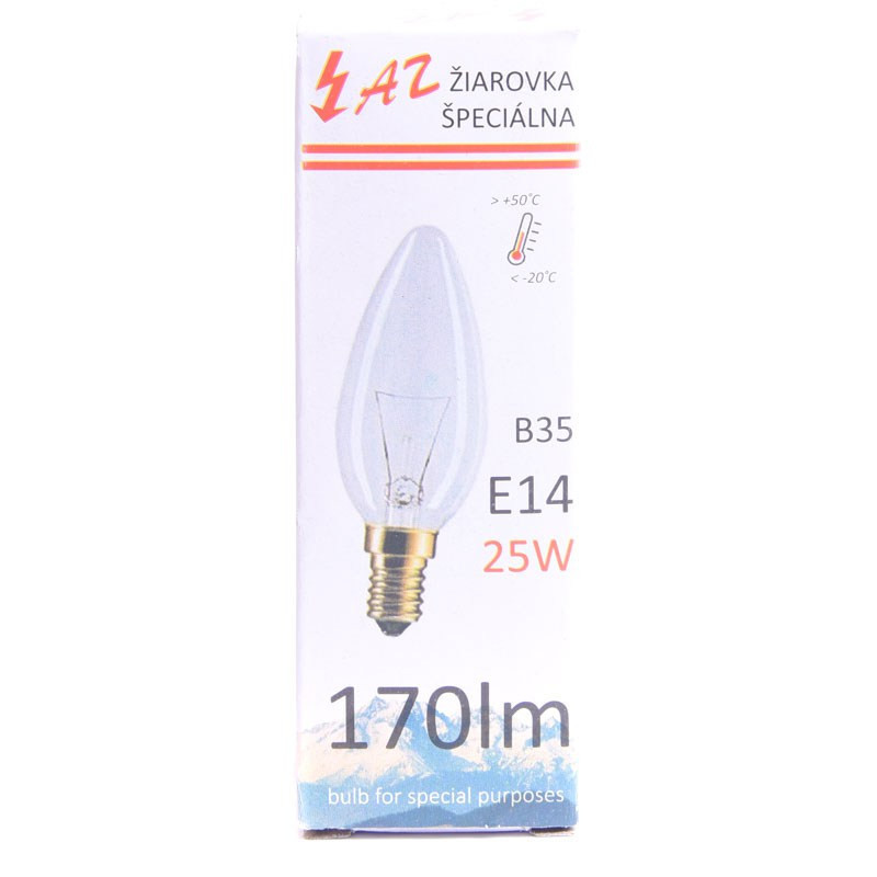 ŻARÓWKA E14 25W ŚWIECOWA PRZEŹROCZYSTA