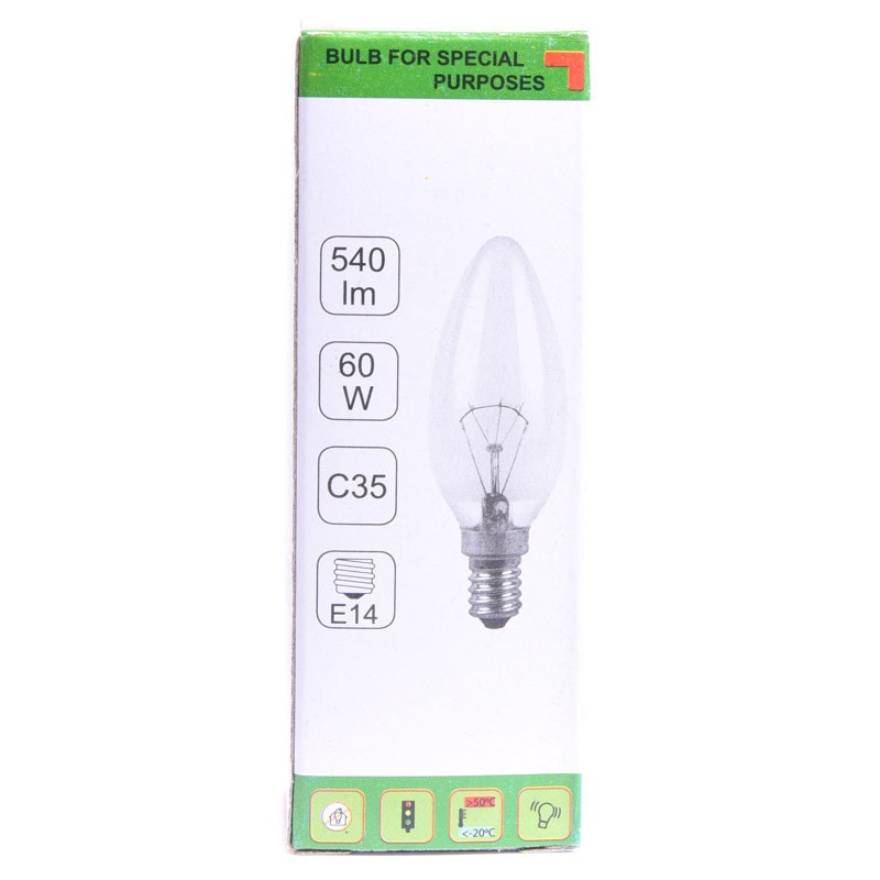 ŻARÓWKA E14 60W ŚWIECA PRZEŹROCZYSTA