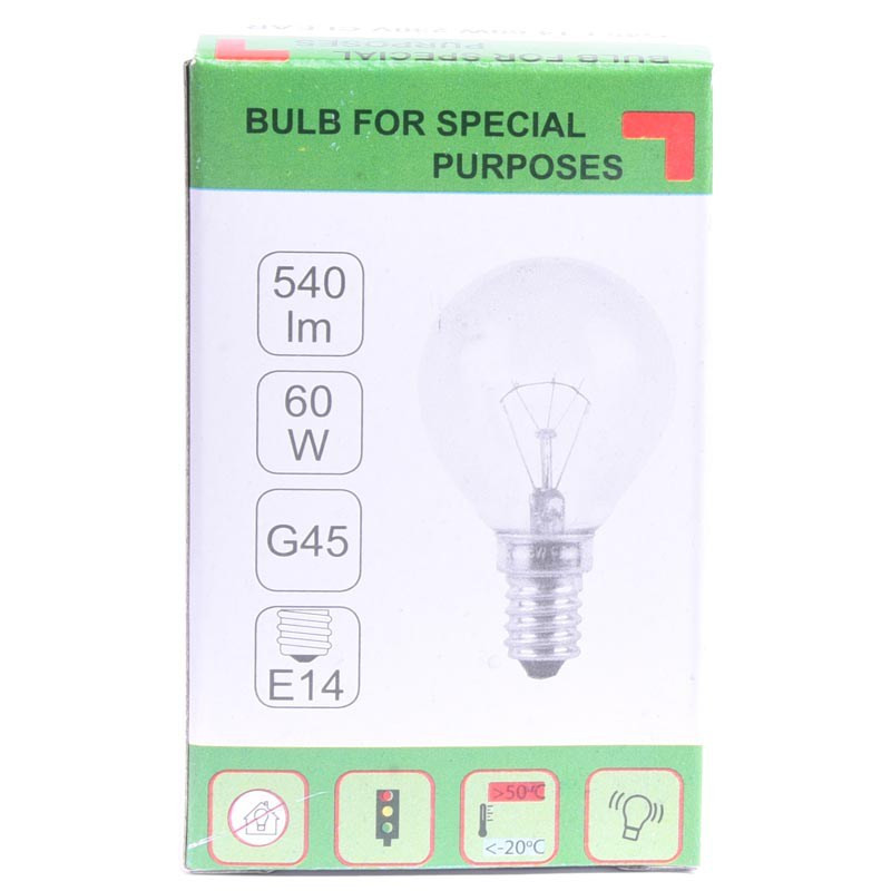 ŻARÓWKA E14 60W KULKA PRZEŹROCZYSTA