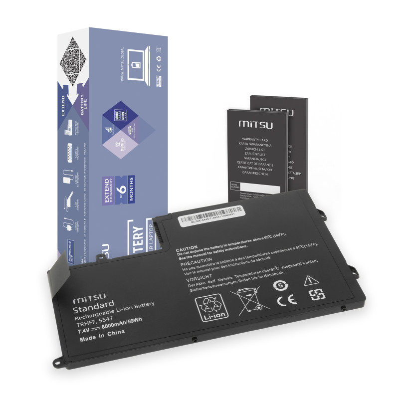 Bateria Mitsu do Dell Inspiron 15 (5542), 14 (5445) - 7.4V