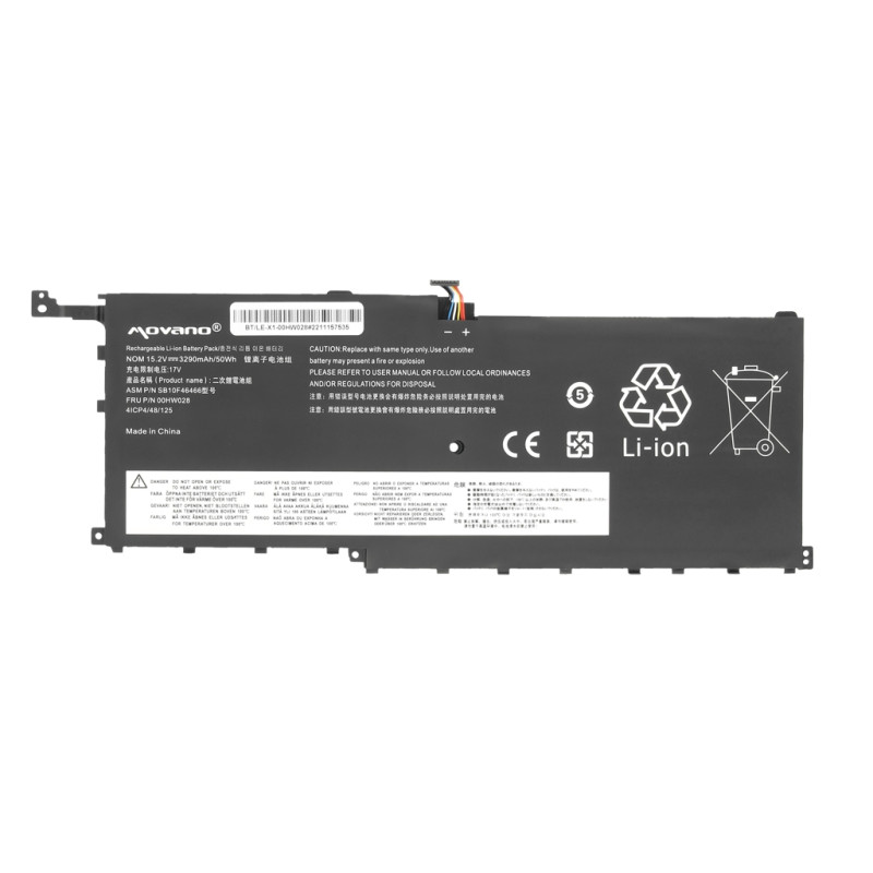 Bateria do Lenovo ThinkPad X1 Carbon 4th