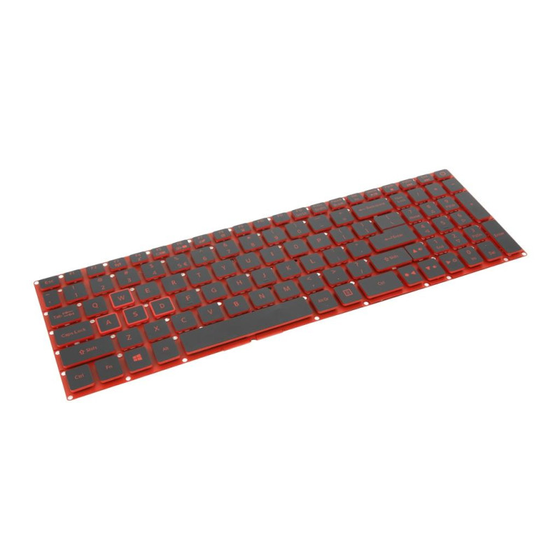Klawiatura laptopa do Acer Nitro 5 AN515 - taśma 28pin czerwona (numeryczna, podświetlana)