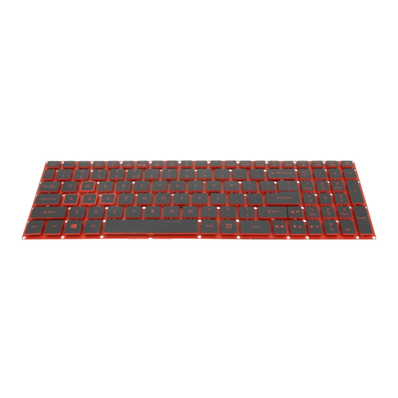 Klawiatura laptopa do Acer Nitro 5 AN515 - taśma 28pin czerwona (numeryczna, podświetlana)