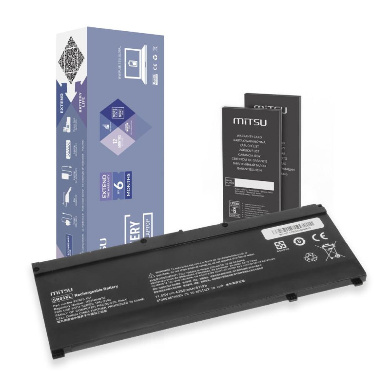 Bateria Mitsu do HP Pavilion Gaming 15 17