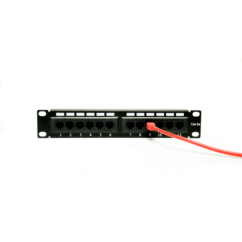 PATCH PANEL 10" 12 PORTÓW  KAT.5e UTP RACK