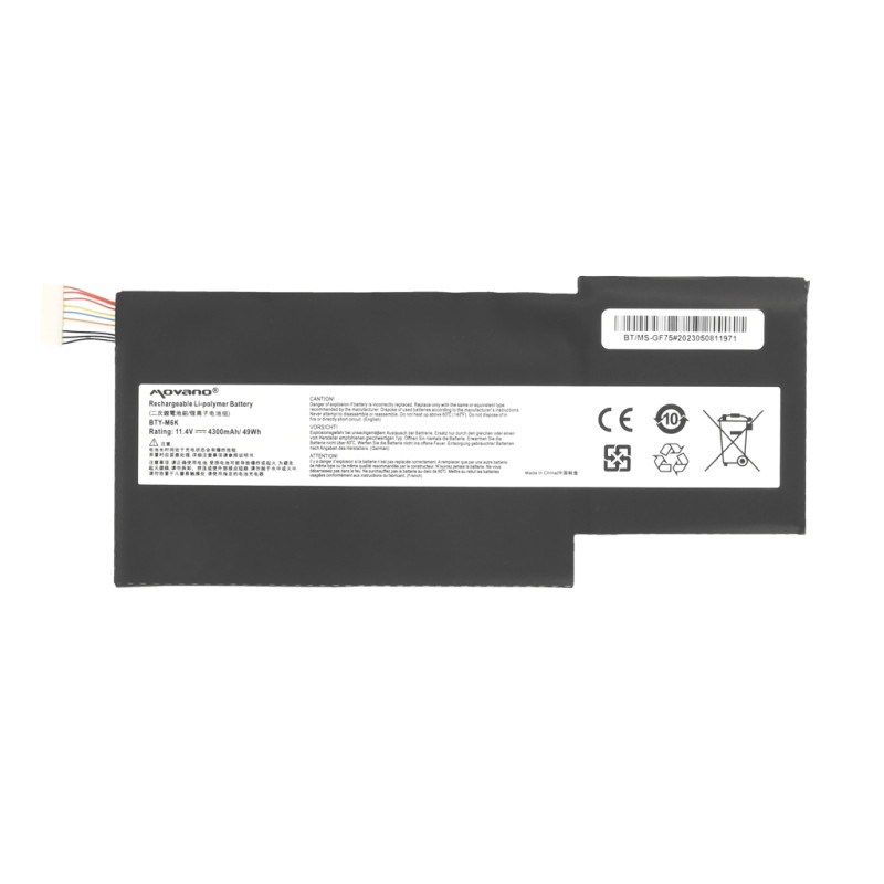 Bateria do MSI GF63, GF75 (BTY-M6K)