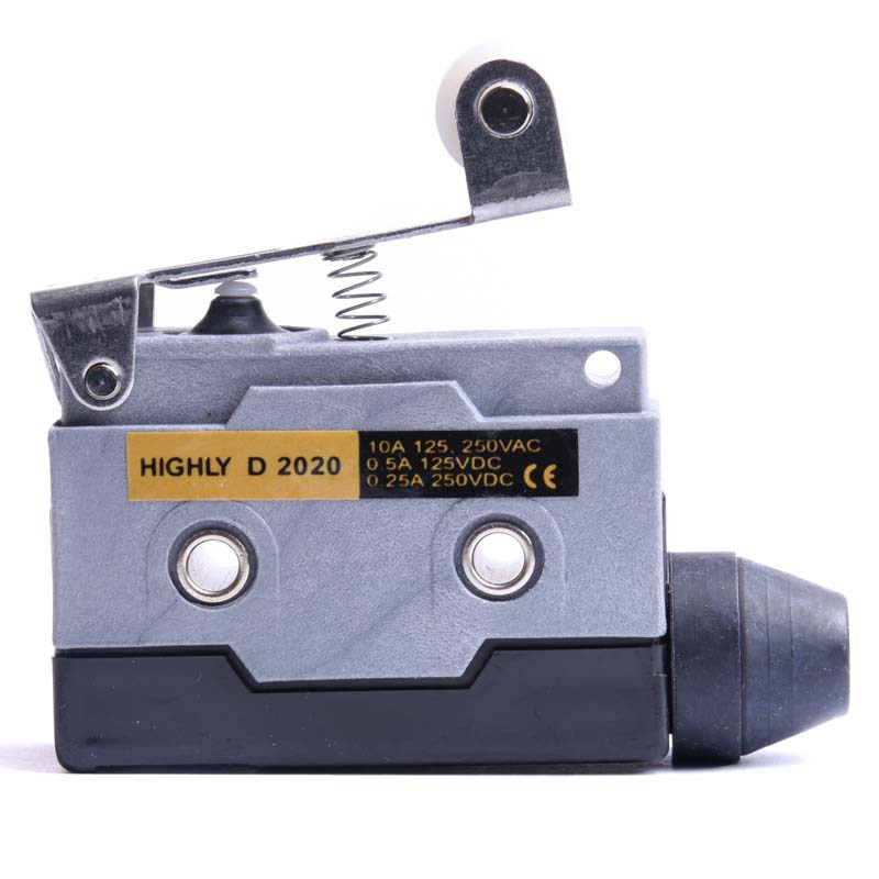 PRZEŁĄCZNIK KRAŃCOWY D2020 DZWIGNIA Z ROLKĄ 43mm 1NO+1NC HIGHLY