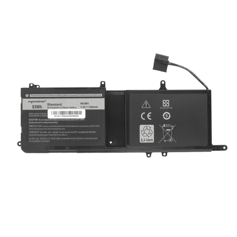 Bateria Movano do Dell Alienware 15 R3, 17 R4, 17 R5