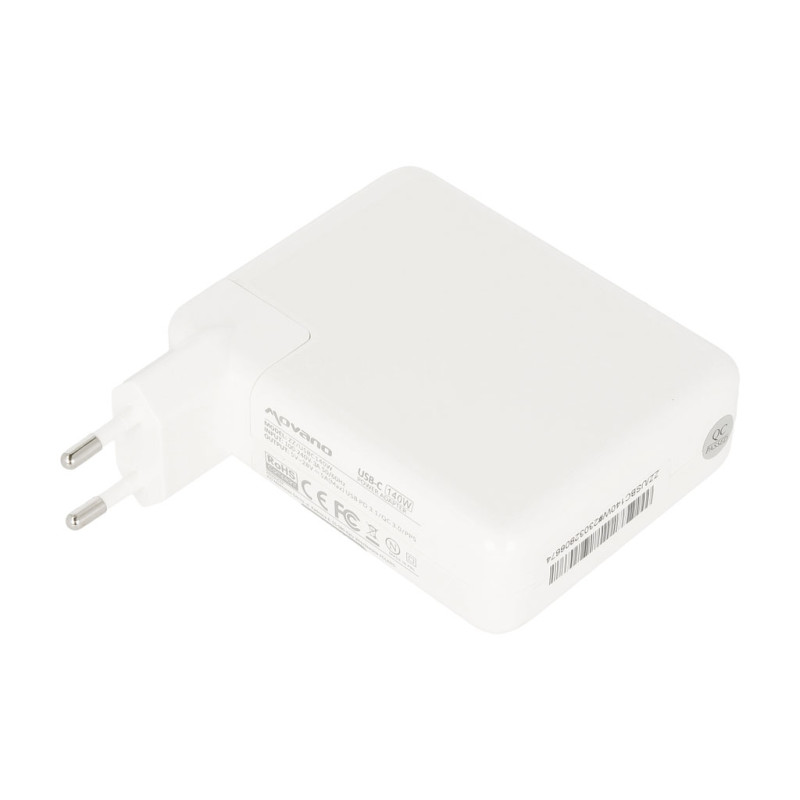 Zasilacz Movano 140W USB type C USB-C (white)