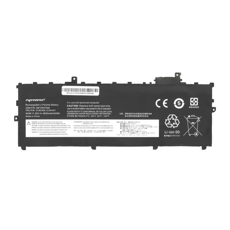 Bateria do Lenovo Thinkpad X1 Carbon 2018, G6 (gen5, gen6)