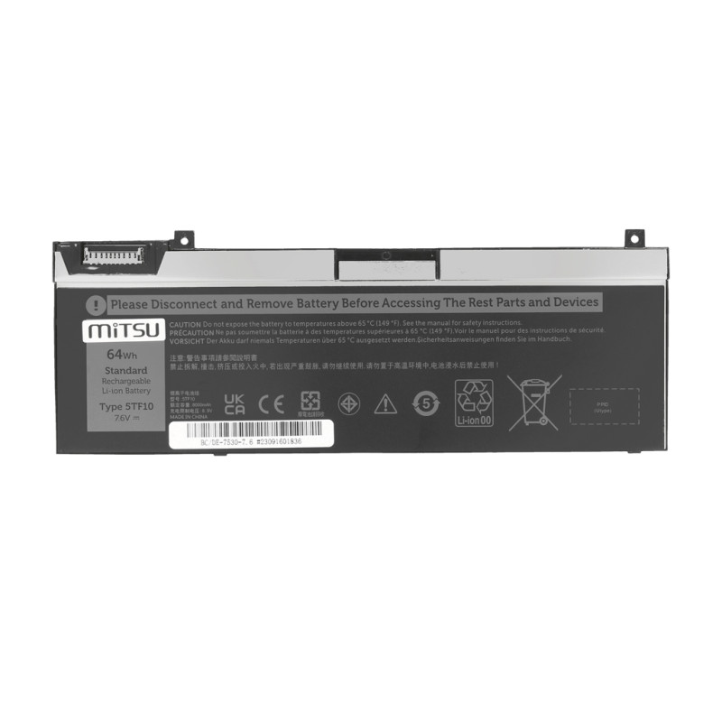 Bateria Mitsu do Dell Precision 7530, 7540, 7730 - 5TF10 7.6V
