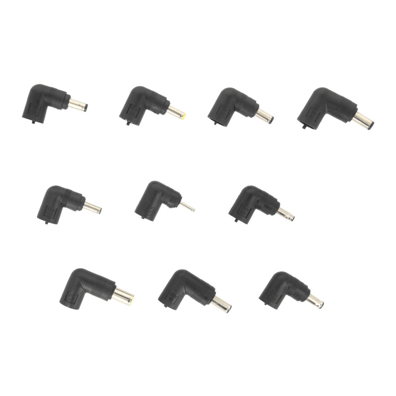 Dodatkowe 10 wtyków do uniwersalnych zasilaczy Movano 120W