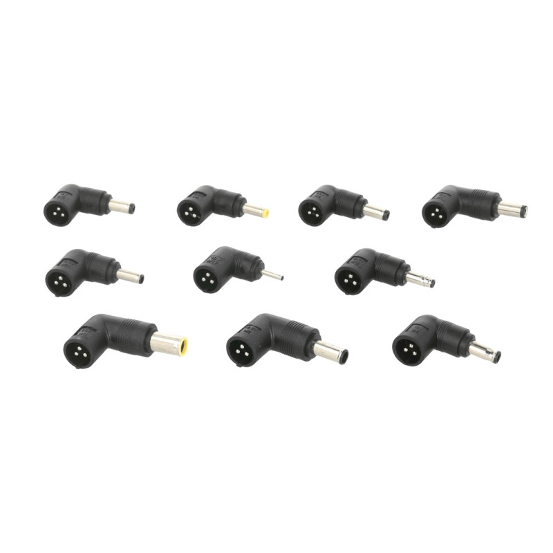 Dodatkowe 10 wtyków do uniwersalnych zasilaczy Movano 120W